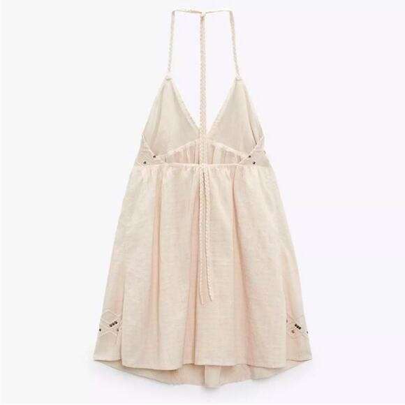 ZARA STUDDED MINI DRESS - Picture 8 of 11